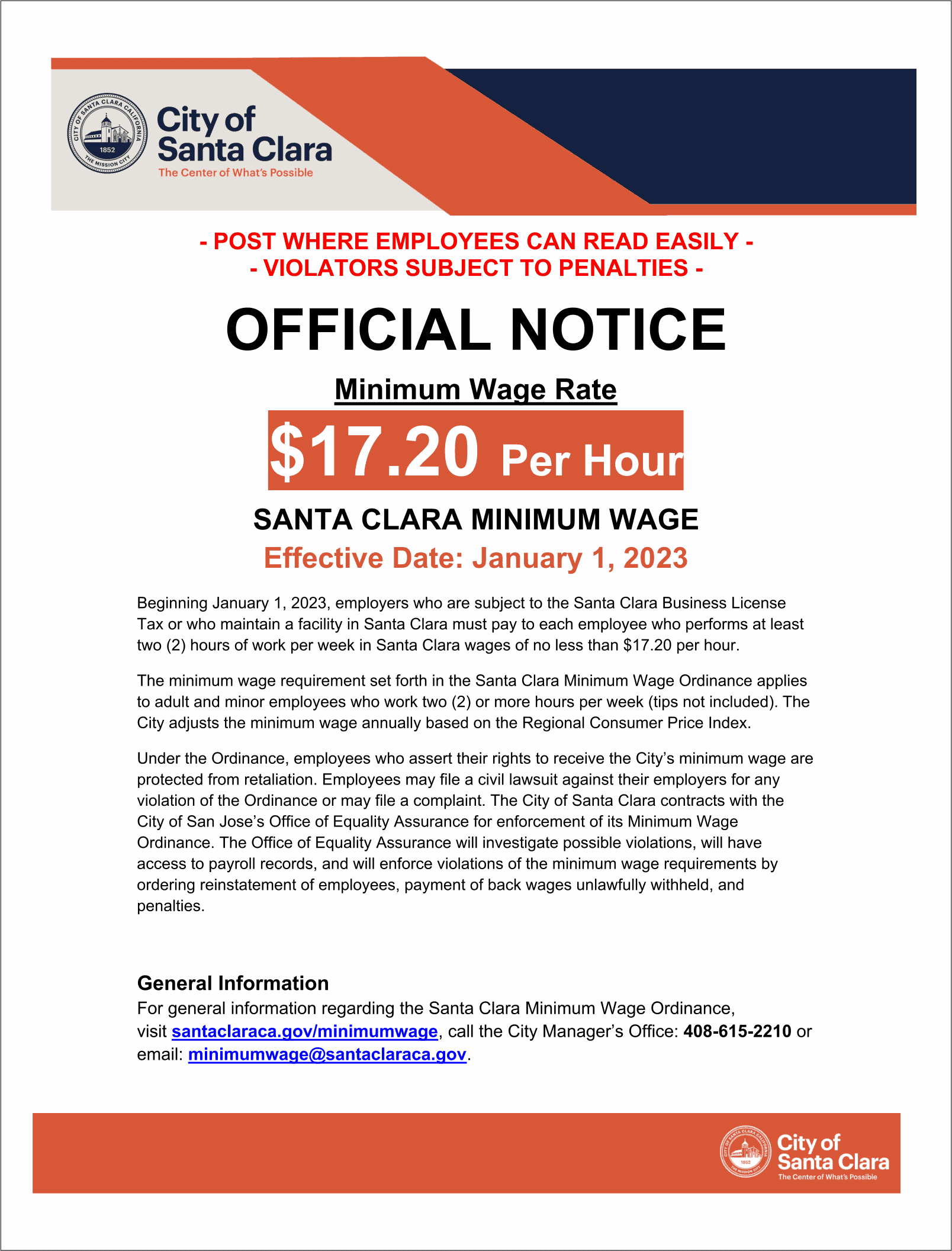 California RUN Labor Law Posters