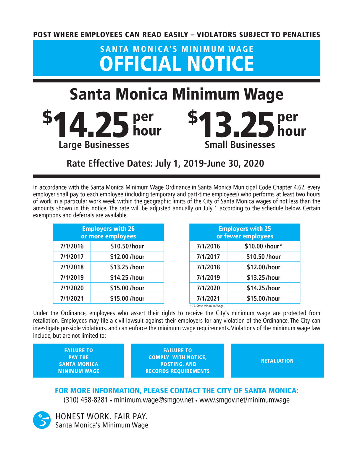 California RUN Labor Law Posters