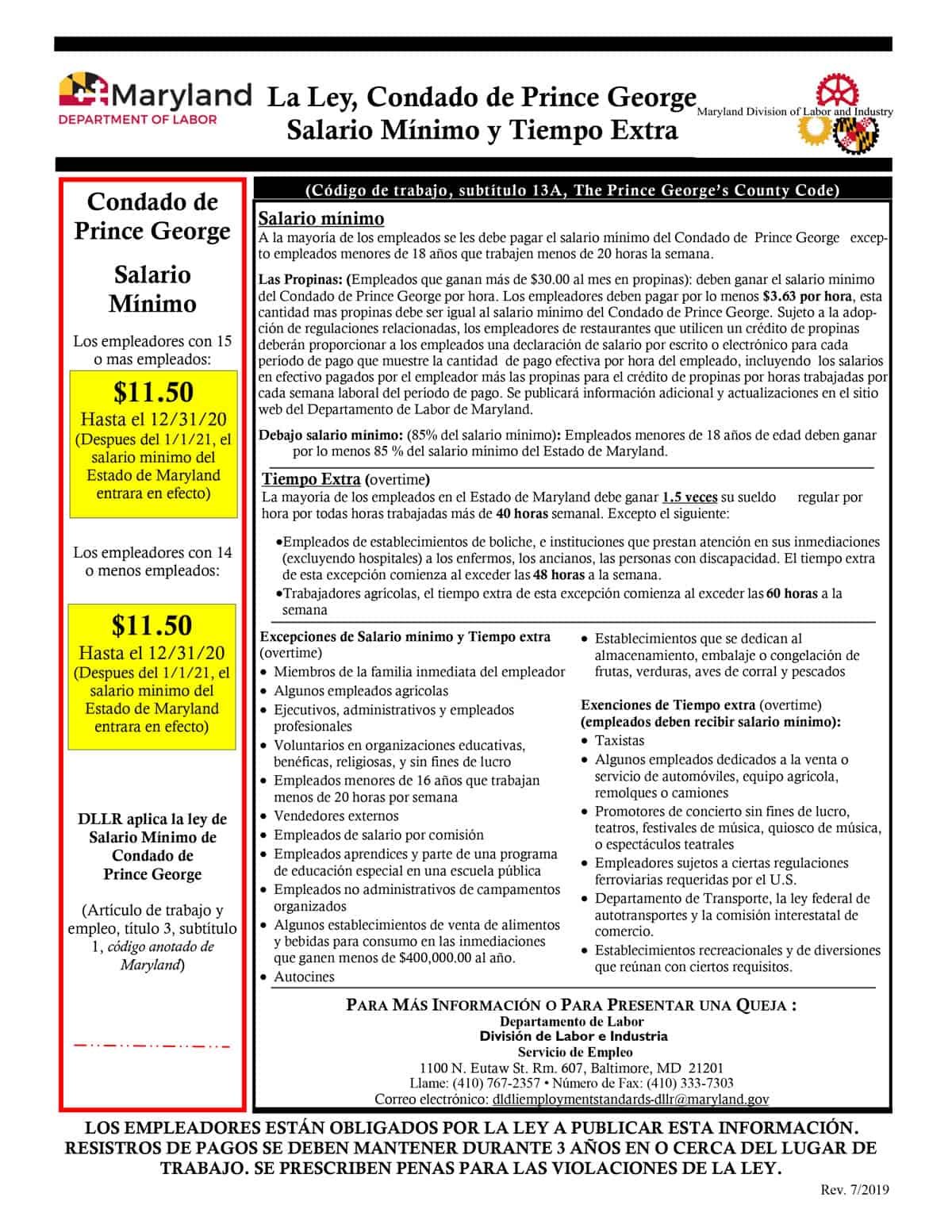 Maryland RUN Labor Law Posters