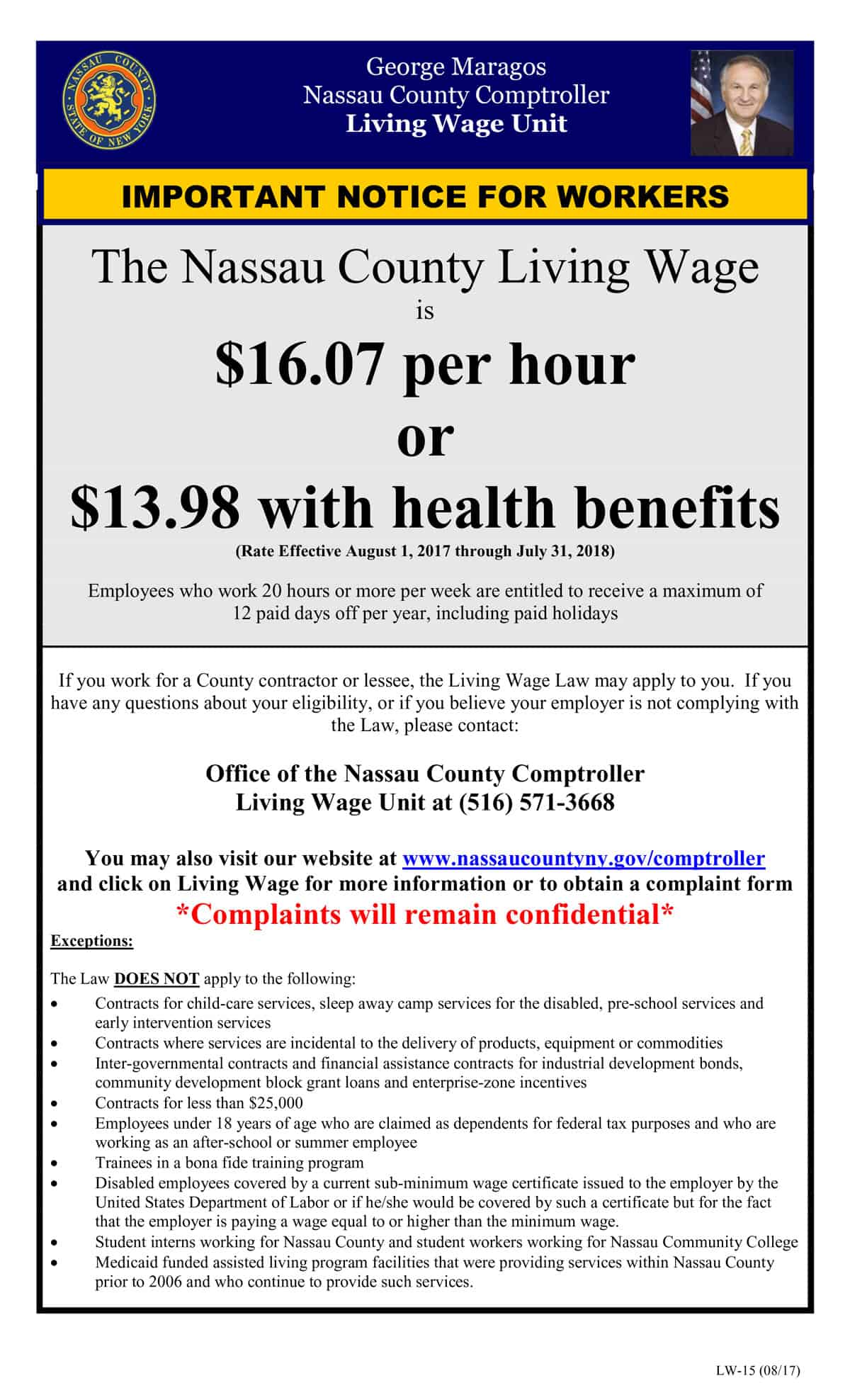 New York RUN Labor Law Posters