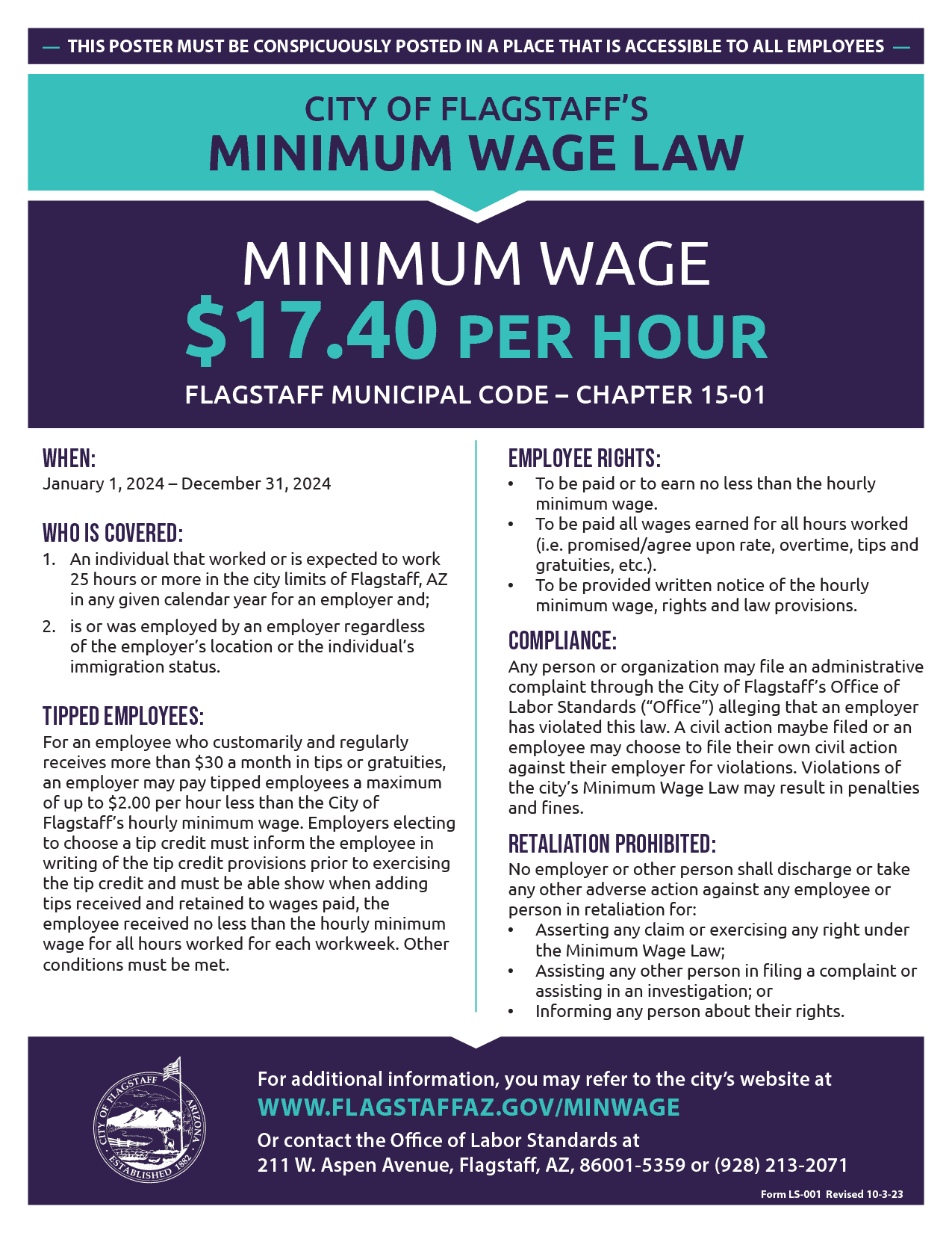 Arizona RUN Labor Law Posters