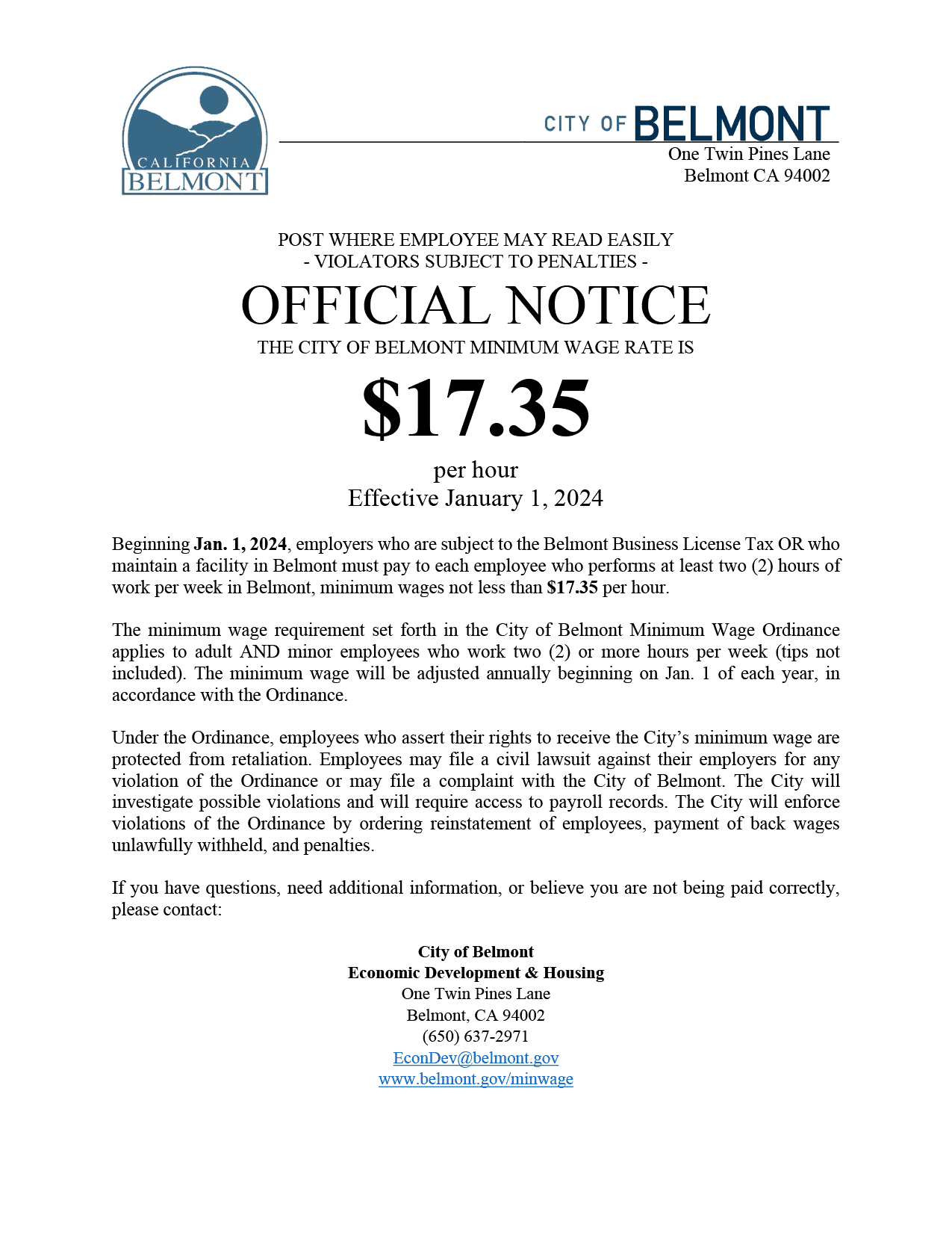 California – RUN Labor Law Posters